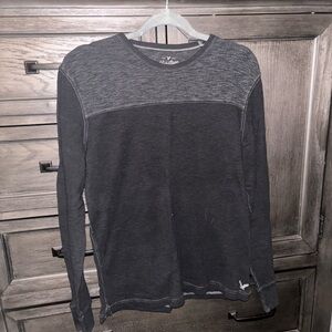 American Eagle Outfitters Charcoal Long Sleeve Tee